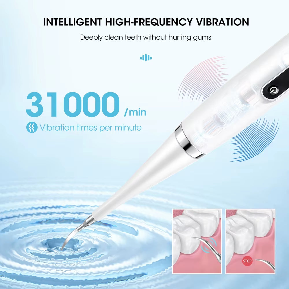Quitasarro dental con 31.000 vibraciones por minuto