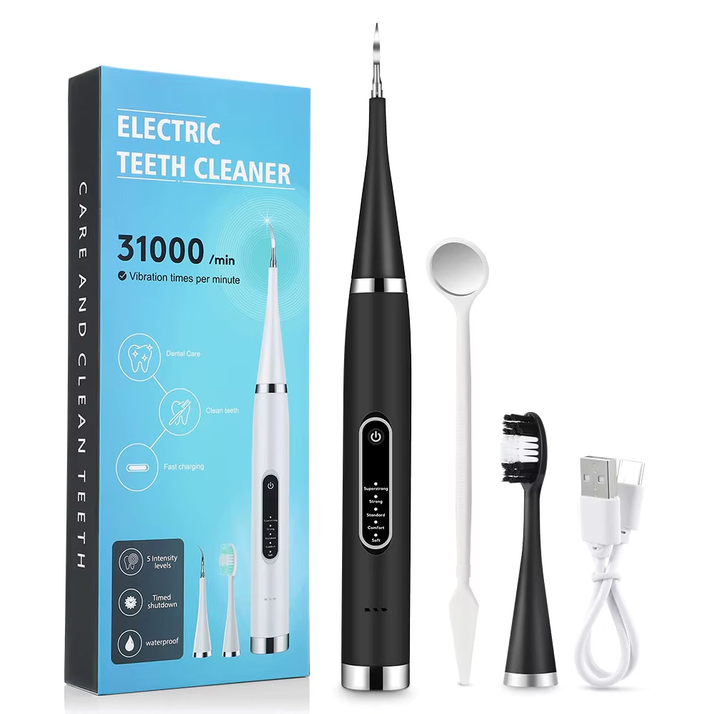 Electric Teeth Cleaner Dental Scaler Waterproof Oral Care Plaque Spatula Removes Tartar Dental Scraper Dental Instrument