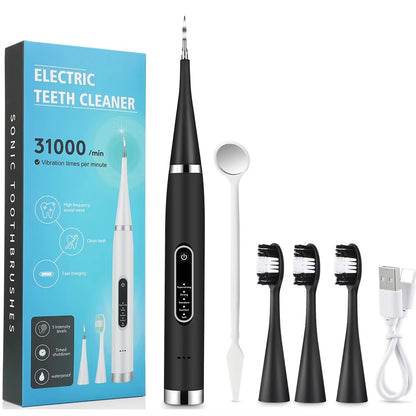 Quitasarro eléctrico negro con cabezales de cepillo extra